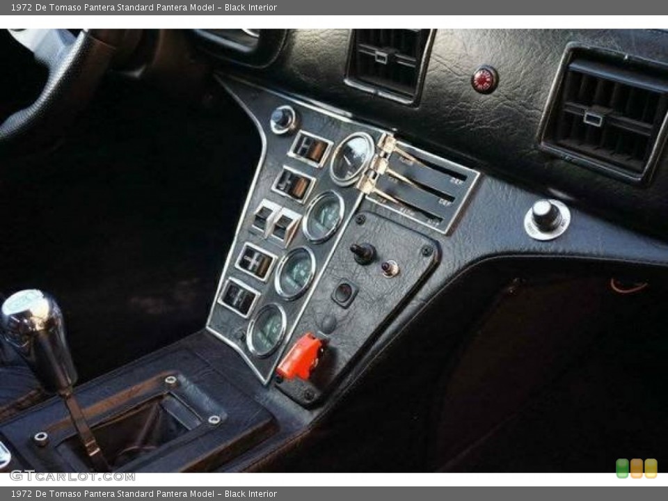 Black Interior Controls for the 1972 De Tomaso Pantera  #99328756