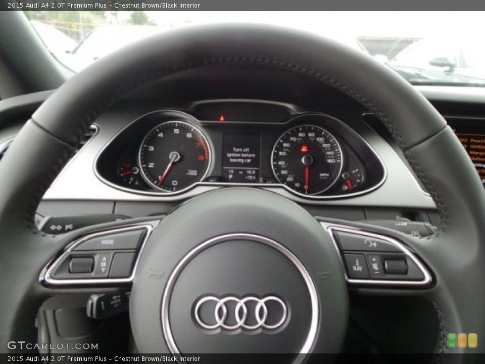 Chestnut Brown/Black Interior Steering Wheel for the 2015 Audi A4 2.0T Premium Plus #99329608