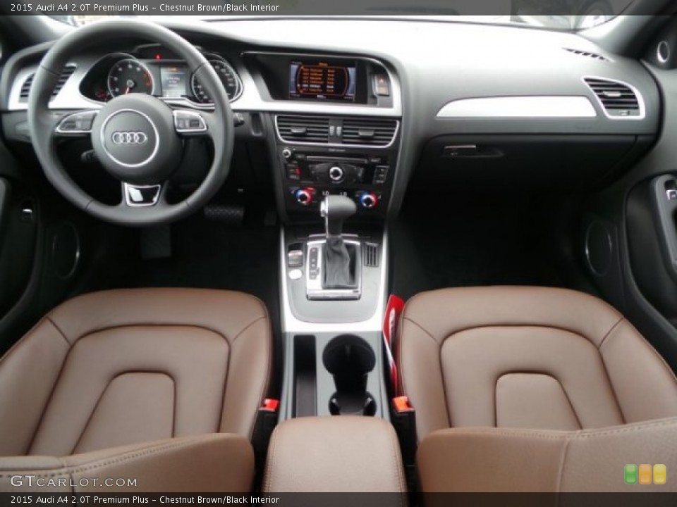 Chestnut Brown/Black Interior Dashboard for the 2015 Audi A4 2.0T Premium Plus #99329711