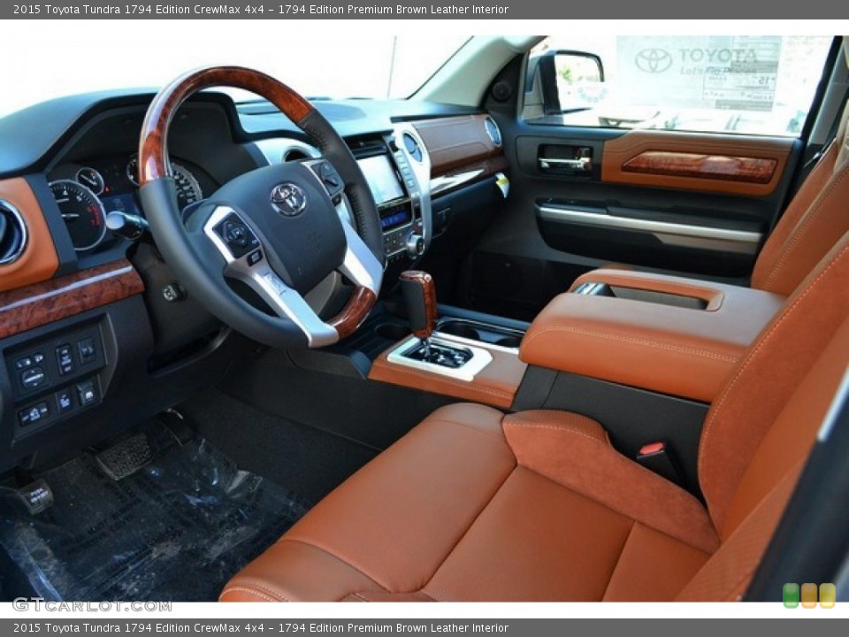 1794 Edition Premium Brown Leather Interior Prime Interior for the 2015 Toyota Tundra 1794 Edition CrewMax 4x4 #99331378