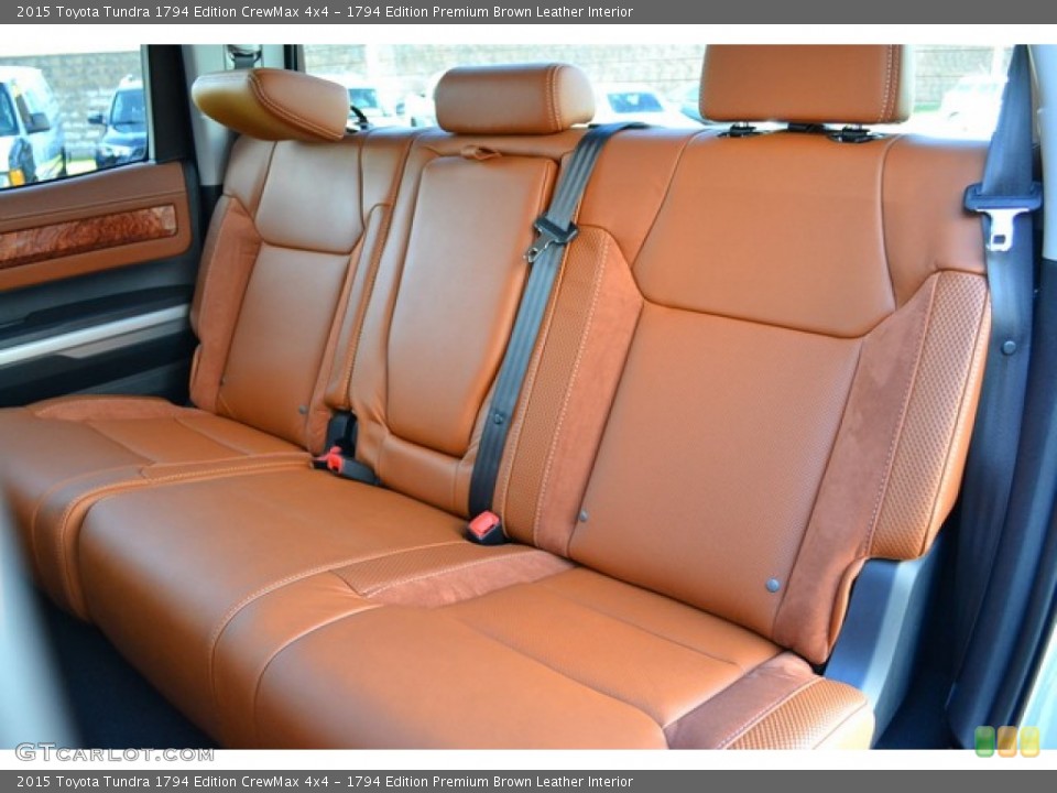 1794 Edition Premium Brown Leather Interior Rear Seat for the 2015 Toyota Tundra 1794 Edition CrewMax 4x4 #99331492