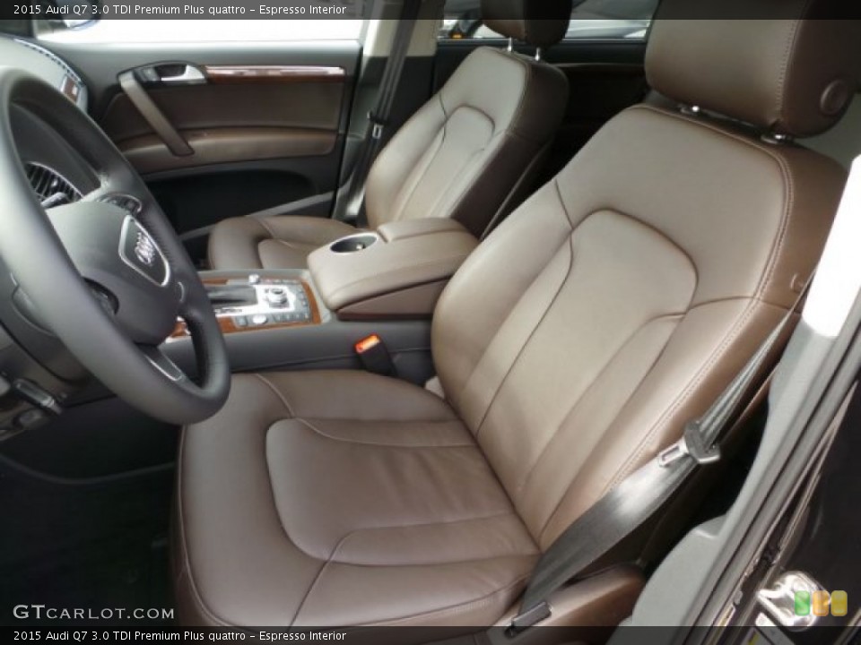 Espresso Interior Front Seat for the 2015 Audi Q7 3.0 TDI Premium Plus quattro #99332506
