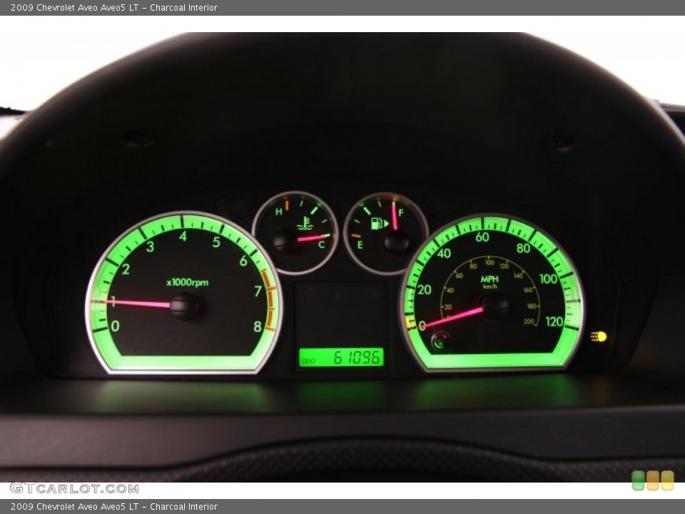 Charcoal Interior Gauges for the 2009 Chevrolet Aveo Aveo5 LT #99333247