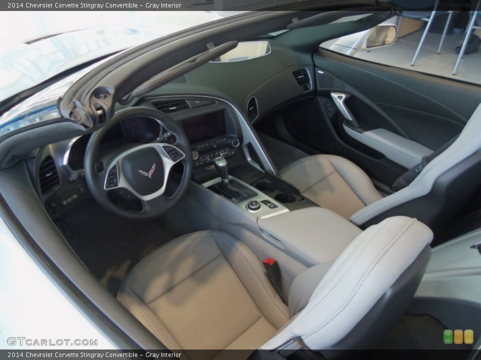 Gray Interior Prime Interior for the 2014 Chevrolet Corvette Stingray Convertible #99334756