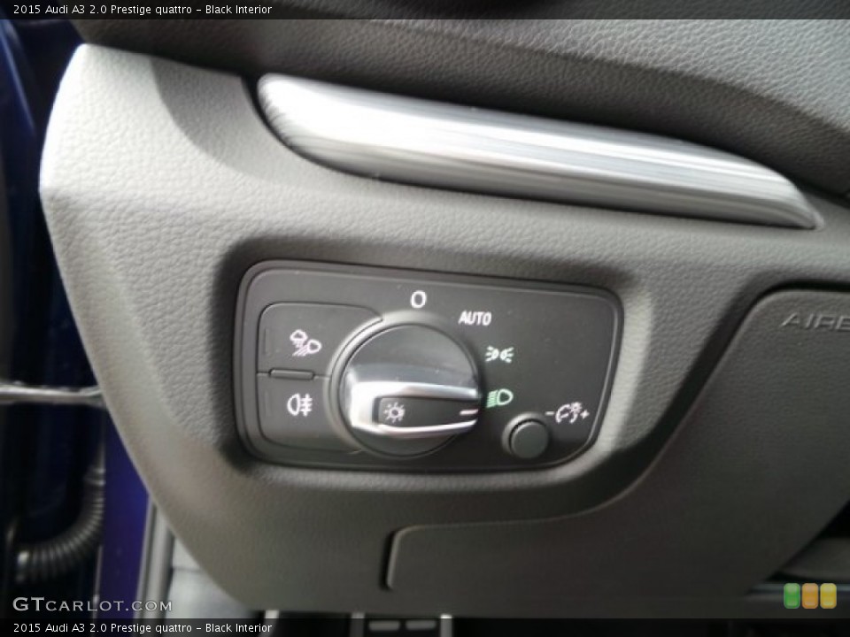 Black Interior Controls for the 2015 Audi A3 2.0 Prestige quattro #99340516