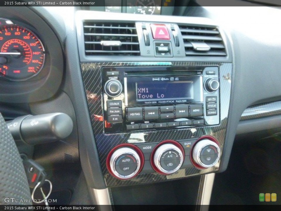 Carbon Black Interior Controls For The 2015 Subaru Wrx Sti