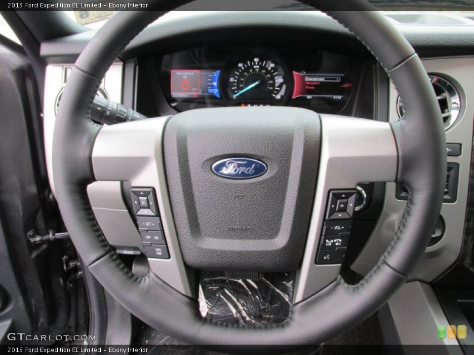 Ebony Interior Steering Wheel for the 2015 Ford Expedition EL Limited #99352669