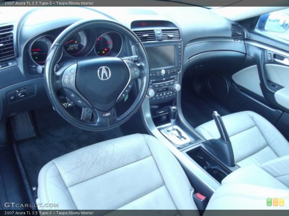 Taupe/Ebony Interior Photo for the 2007 Acura TL 3.5 Type-S #99355402