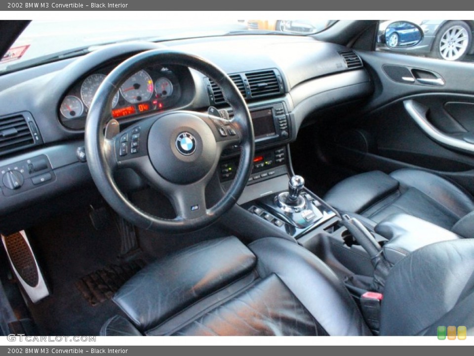 Black Interior Photo for the 2002 BMW M3 Convertible #99357796