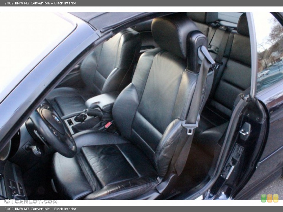 Black Interior Front Seat for the 2002 BMW M3 Convertible #99357838