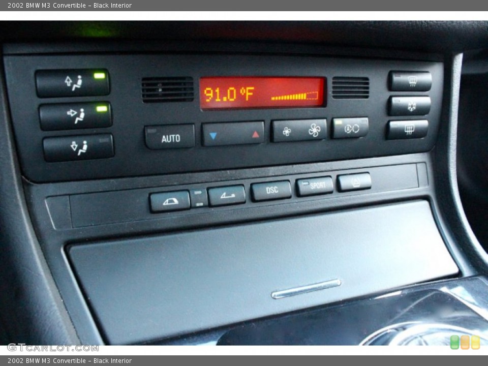 Black Interior Controls for the 2002 BMW M3 Convertible #99357922