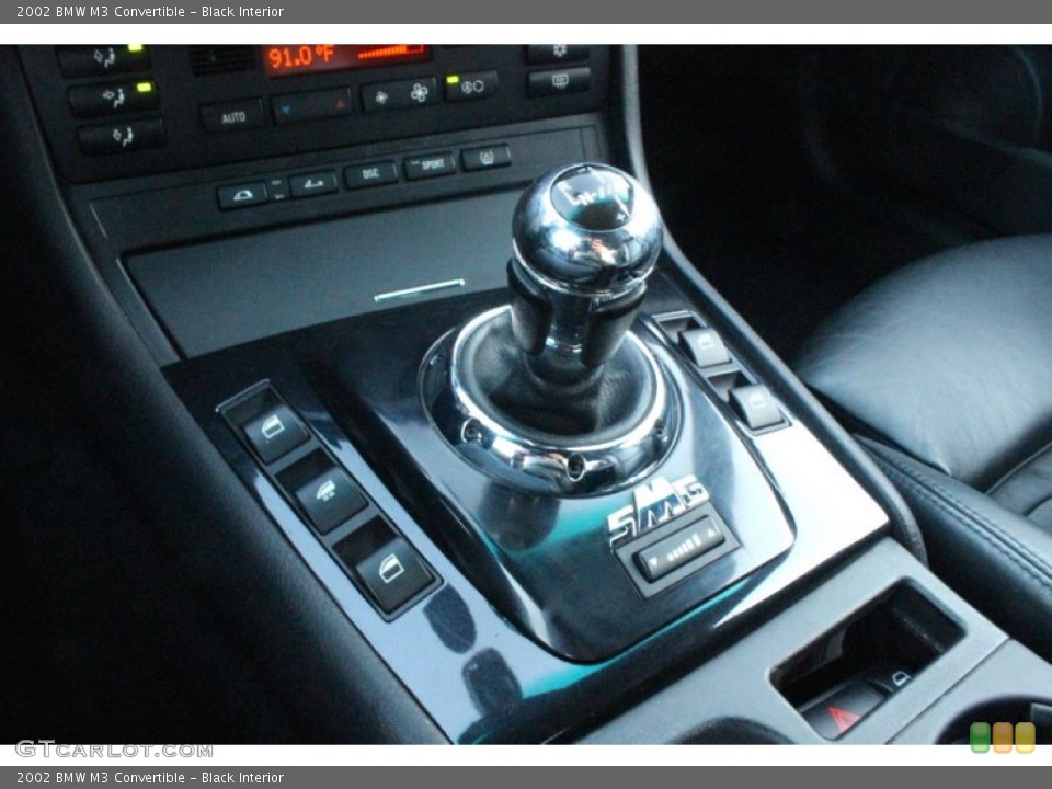 Black Interior Transmission for the 2002 BMW M3 Convertible #99357940