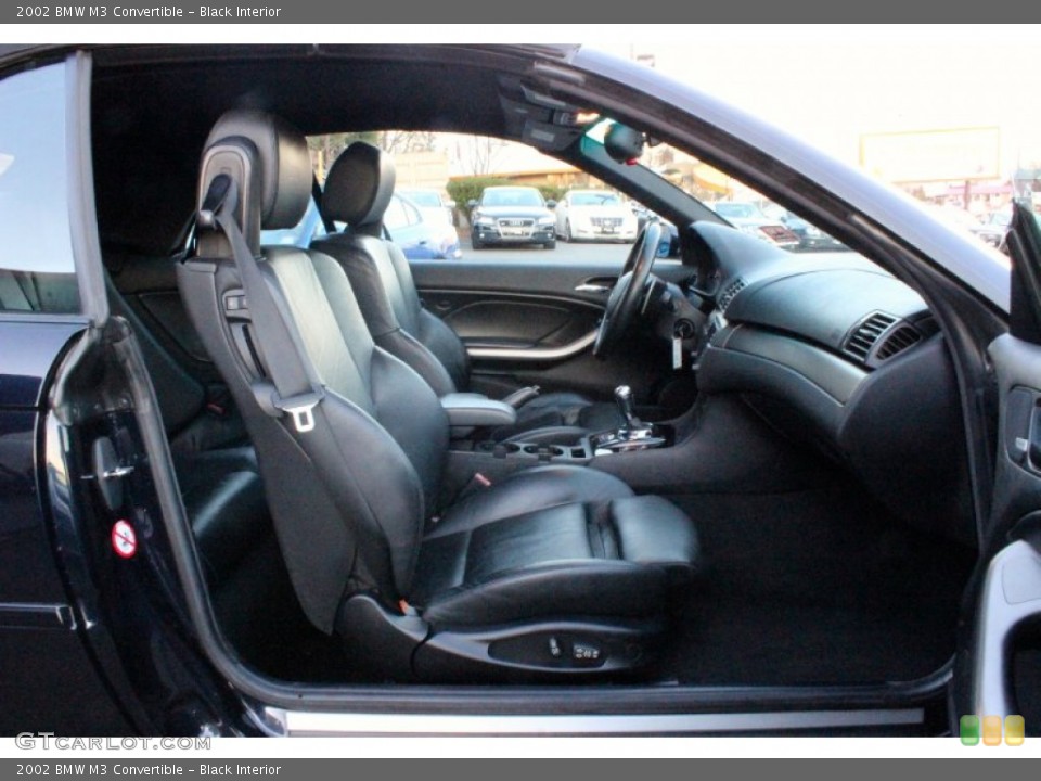 Black Interior Front Seat for the 2002 BMW M3 Convertible #99358033