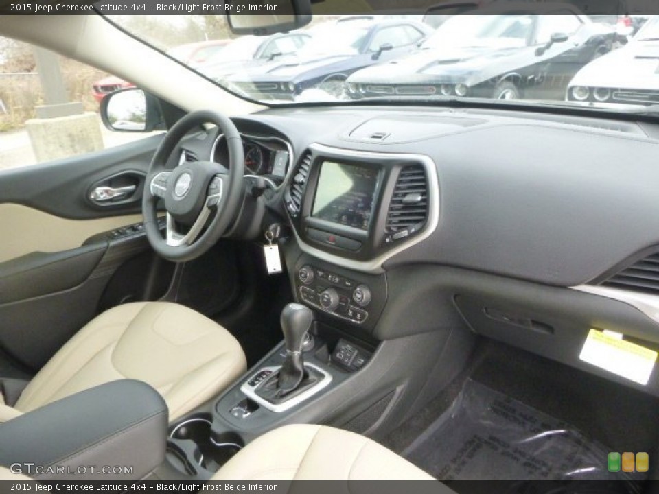 Black/Light Frost Beige Interior Photo for the 2015 Jeep Cherokee Latitude 4x4 #99358039