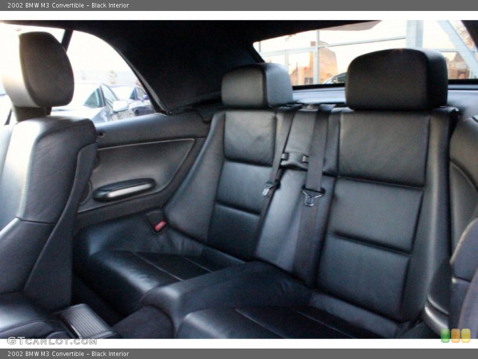 Black Interior Rear Seat for the 2002 BMW M3 Convertible #99358093