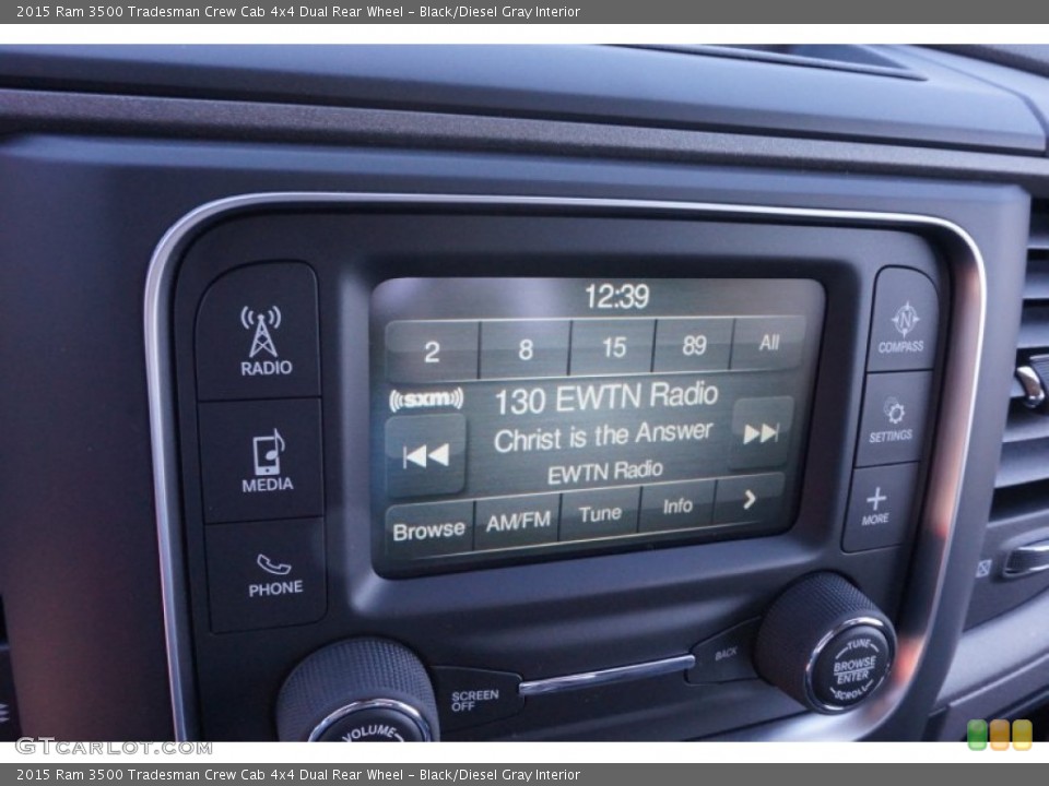 Black/Diesel Gray Interior Audio System for the 2015 Ram 3500 Tradesman Crew Cab 4x4 Dual Rear Wheel #99361714