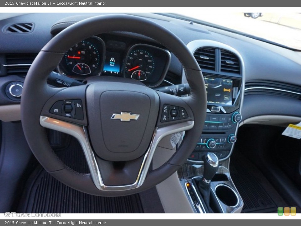 Cocoa/Light Neutral Interior Steering Wheel for the 2015 Chevrolet Malibu LT #99370141
