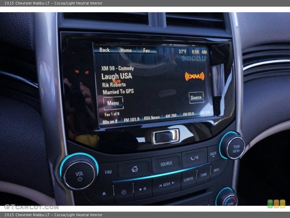 Cocoa/Light Neutral Interior Controls for the 2015 Chevrolet Malibu LT #99370187
