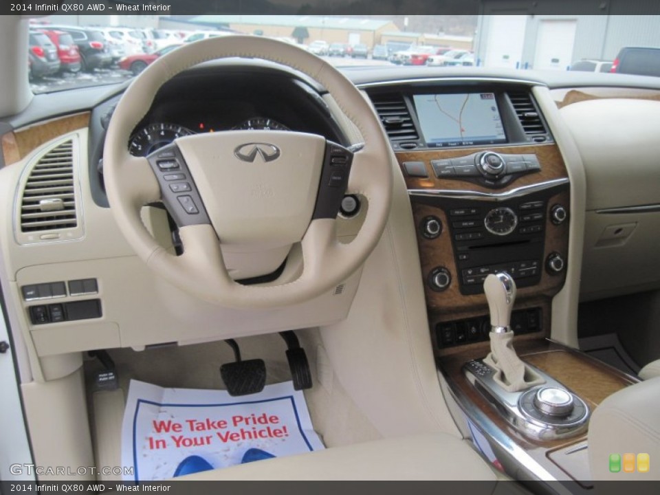 Wheat Interior Dashboard for the 2014 Infiniti QX80 AWD #99375797