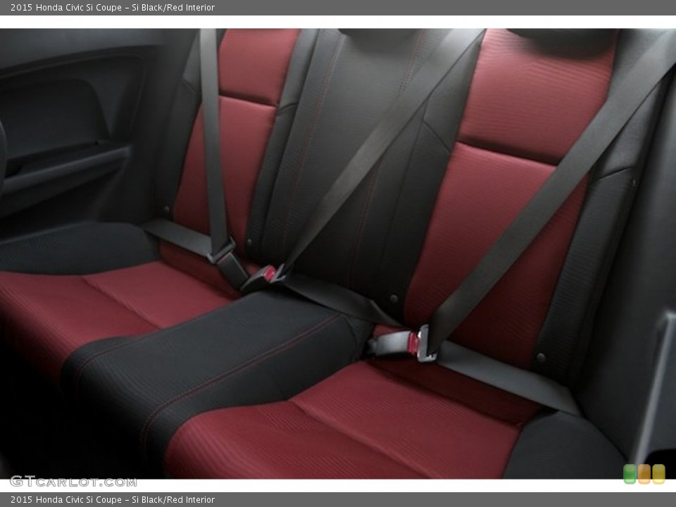 Si Black/Red Interior Rear Seat for the 2015 Honda Civic Si Coupe #99377982
