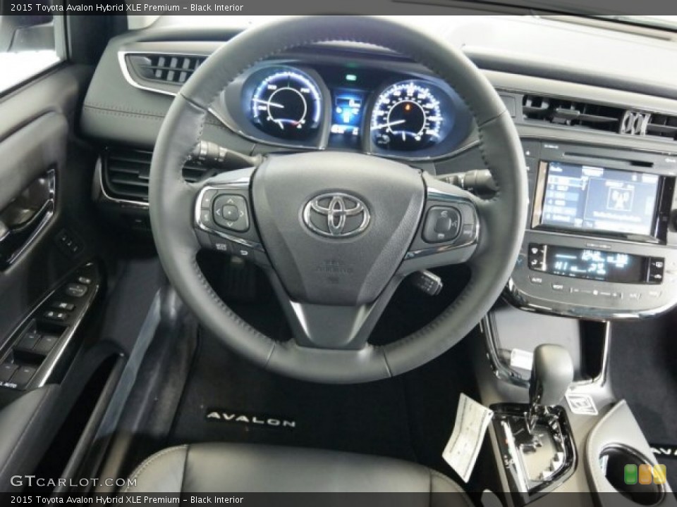 Black Interior Steering Wheel for the 2015 Toyota Avalon Hybrid XLE Premium #99384206