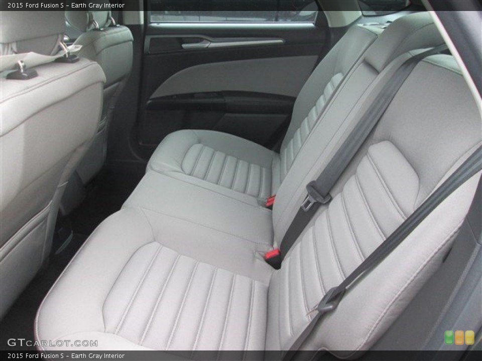 Earth Gray Interior Rear Seat for the 2015 Ford Fusion S #99386201