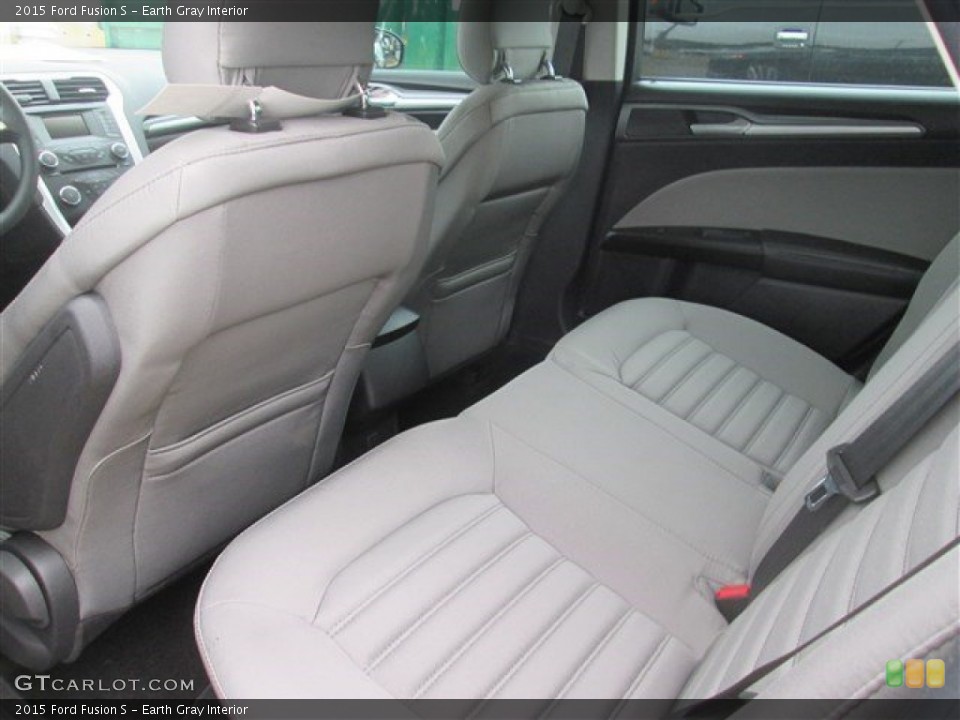 Earth Gray Interior Rear Seat for the 2015 Ford Fusion S #99386219