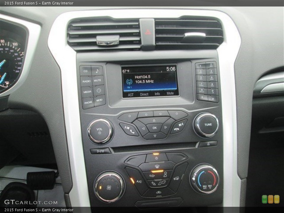 Earth Gray Interior Controls for the 2015 Ford Fusion S #99386366