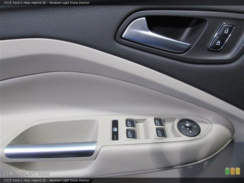 Medium Light Stone Interior Controls for the 2015 Ford C-Max Hybrid SE #99389642