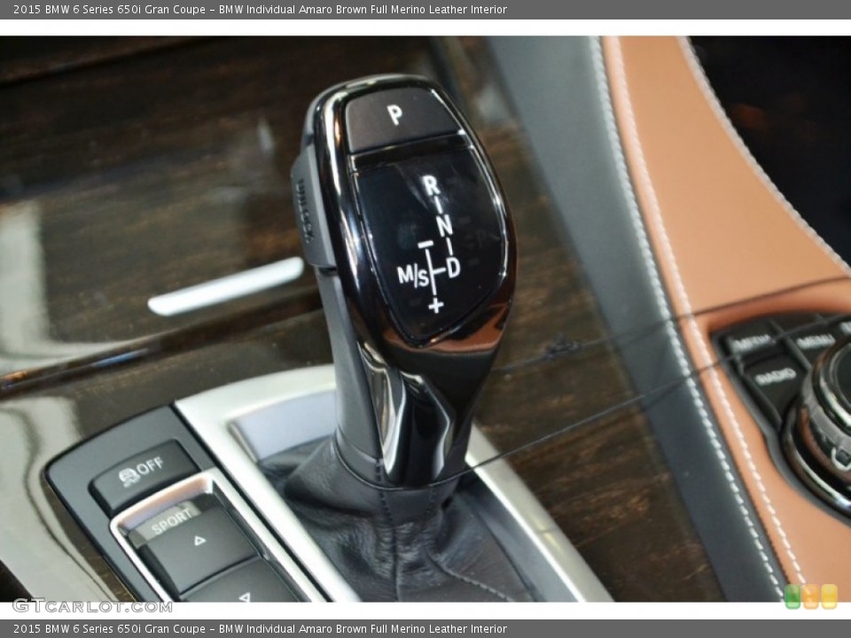 BMW Individual Amaro Brown Full Merino Leather Interior Transmission for the 2015 BMW 6 Series 650i Gran Coupe #99392597