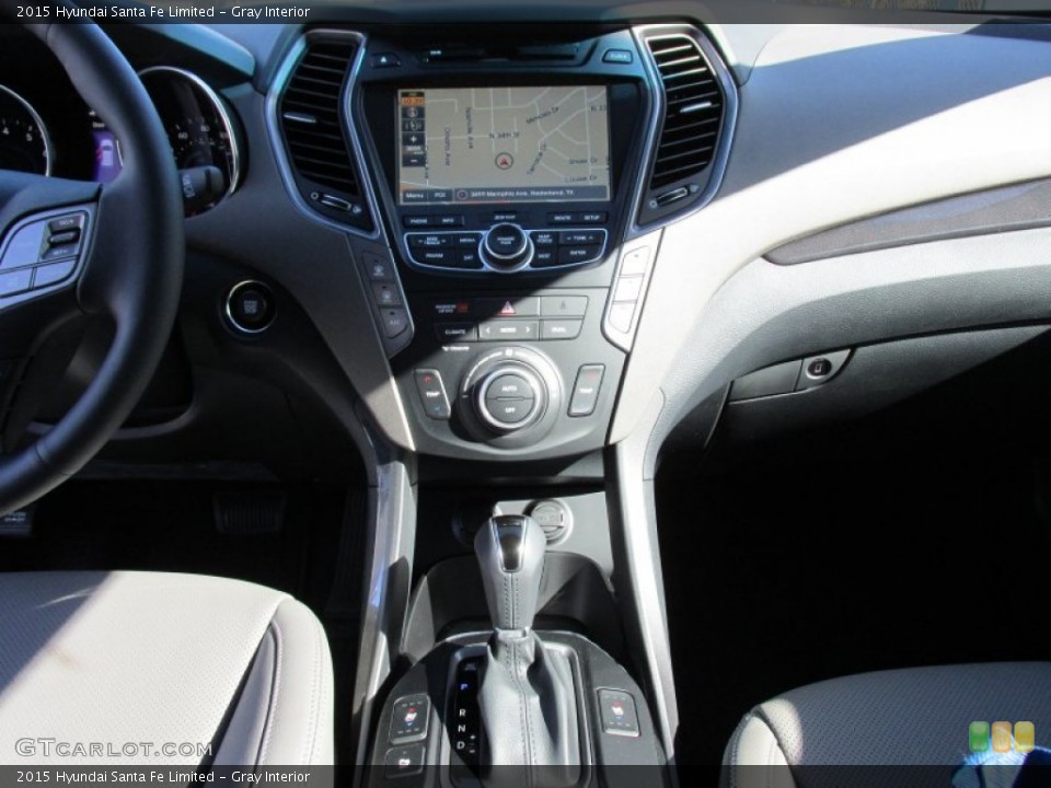 Gray Interior Controls for the 2015 Hyundai Santa Fe Limited #99398264