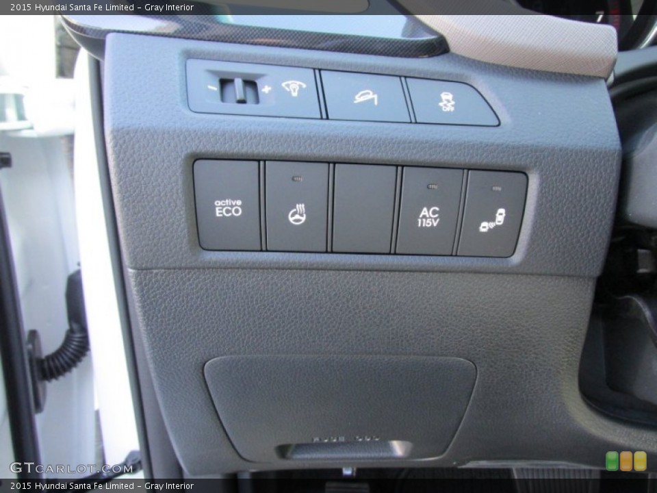 Gray Interior Controls for the 2015 Hyundai Santa Fe Limited #99398453