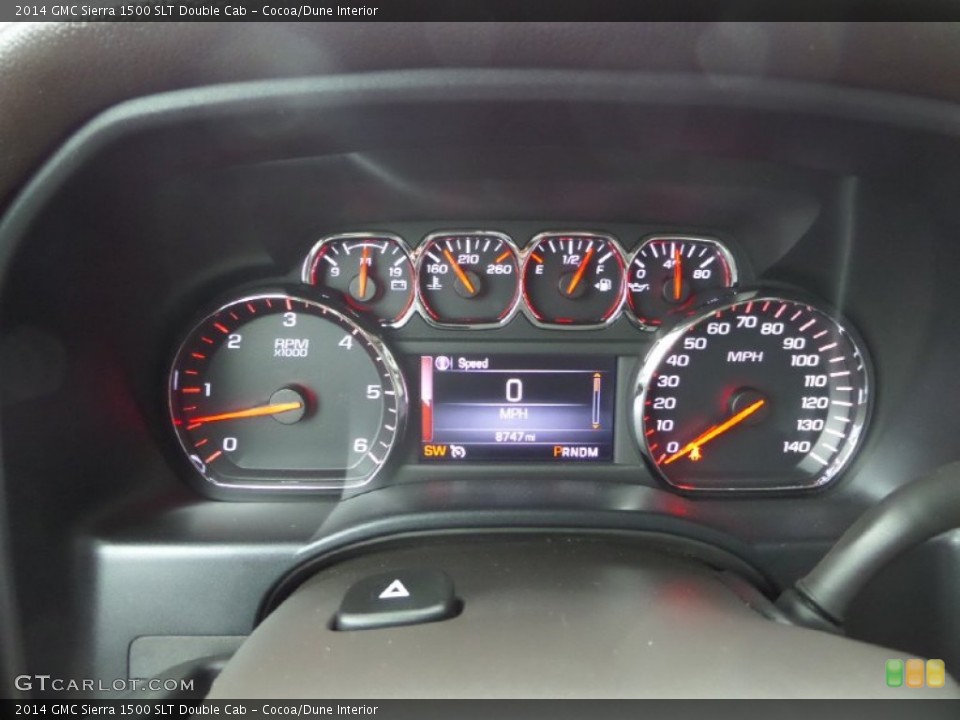 Cocoa/Dune Interior Gauges for the 2014 GMC Sierra 1500 SLT Double Cab #99399458