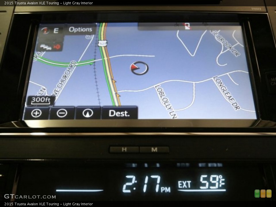 Light Gray Interior Navigation for the 2015 Toyota Avalon XLE Touring #99403946