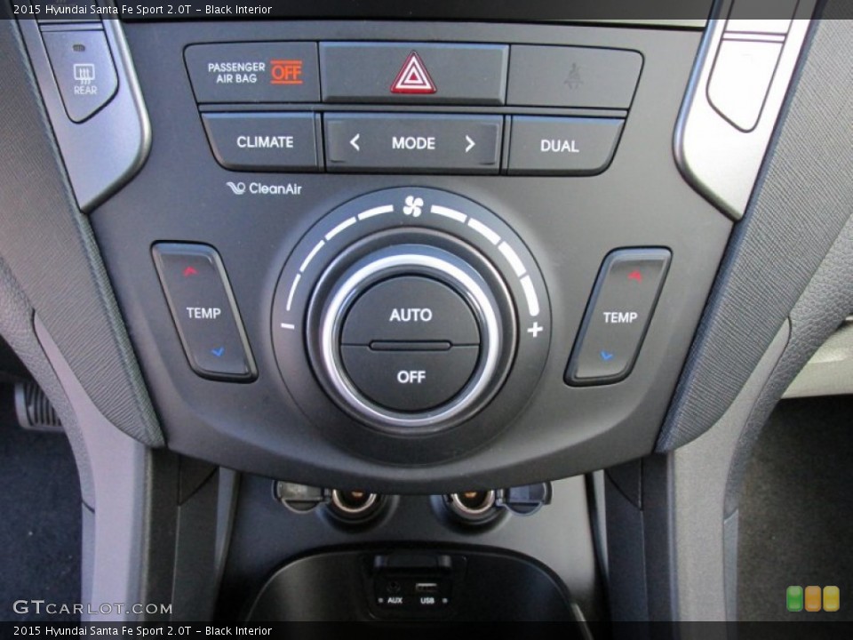 Black Interior Controls for the 2015 Hyundai Santa Fe Sport 2.0T #99406106