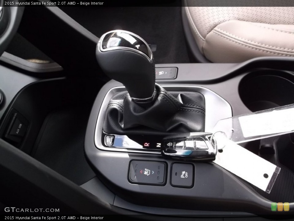 Beige Interior Transmission for the 2015 Hyundai Santa Fe Sport 2.0T AWD #99407249
