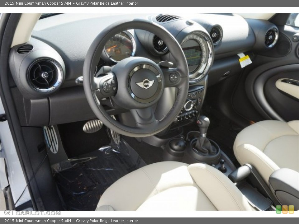 Gravity Polar Beige Leather Interior Photo for the 2015 Mini Countryman Cooper S All4 #99408302