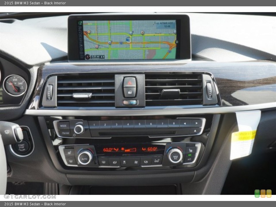 Black Interior Controls for the 2015 BMW M3 Sedan #99408887