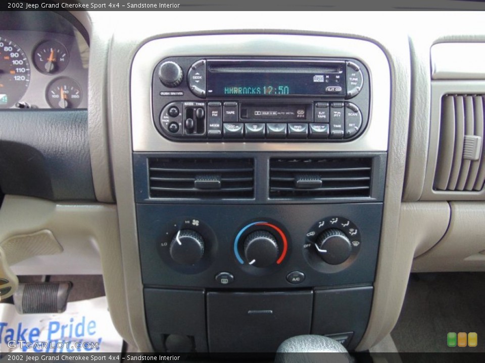 Sandstone Interior Controls for the 2002 Jeep Grand Cherokee Sport 4x4 #99409120