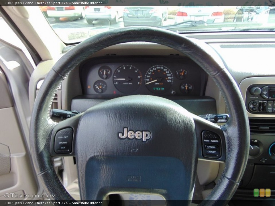 Sandstone Interior Steering Wheel for the 2002 Jeep Grand Cherokee Sport 4x4 #99409169