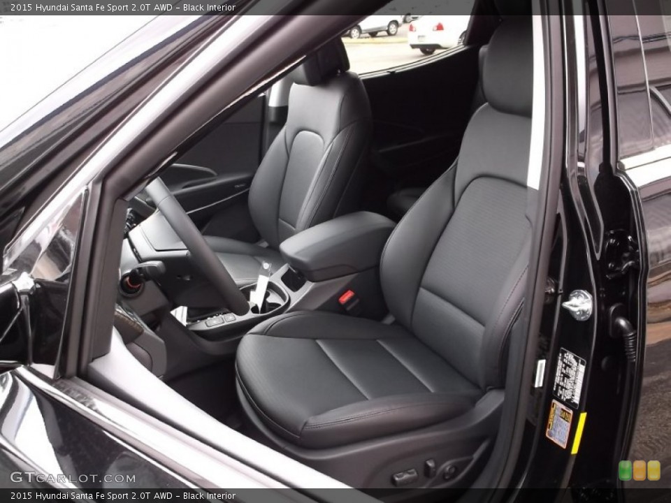 Black 2015 Hyundai Santa Fe Sport Interiors