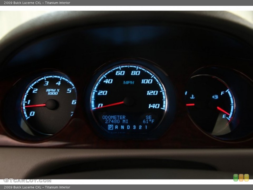 Titanium Interior Gauges for the 2009 Buick Lucerne CXL #99413549