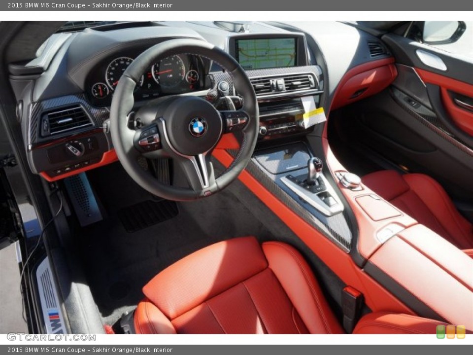Sakhir Orange/Black Interior Prime Interior for the 2015 BMW M6 Gran Coupe #99422722