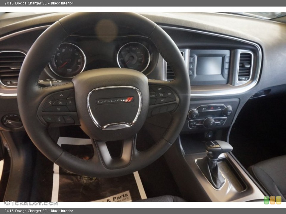 Black Interior Steering Wheel for the 2015 Dodge Charger SE #99423325
