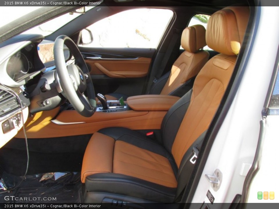 Cognac/Black Bi-Color Interior Photo for the 2015 BMW X6 xDrive35i #99428833