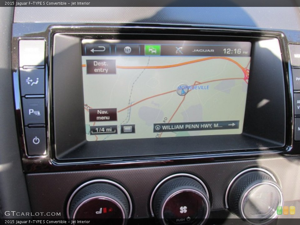 Jet Interior Navigation for the 2015 Jaguar F-TYPE S Convertible #99429454