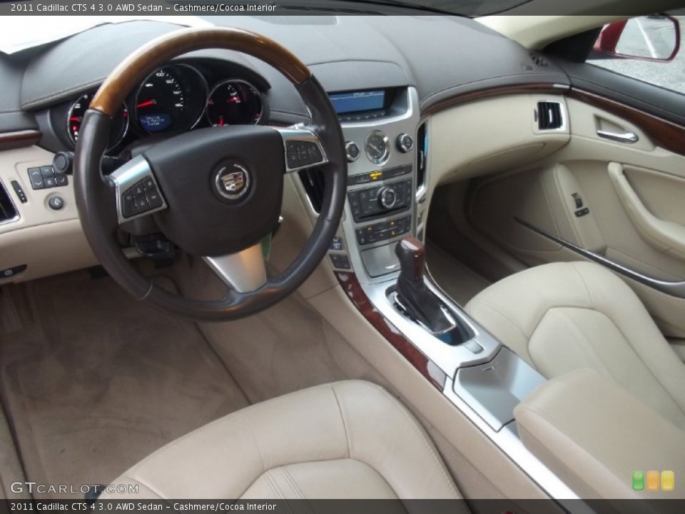 Cashmere/Cocoa Interior Photo for the 2011 Cadillac CTS 4 3.0 AWD Sedan #99435397