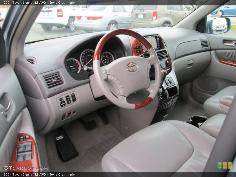 Stone Gray Interior Photo for the 2004 Toyota Sienna XLE AWD #99435940
