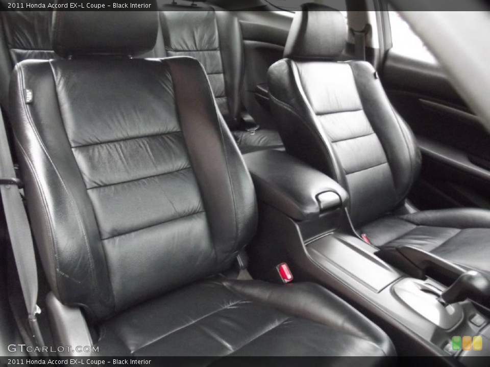 Black Interior Front Seat for the 2011 Honda Accord EX-L Coupe #99436489