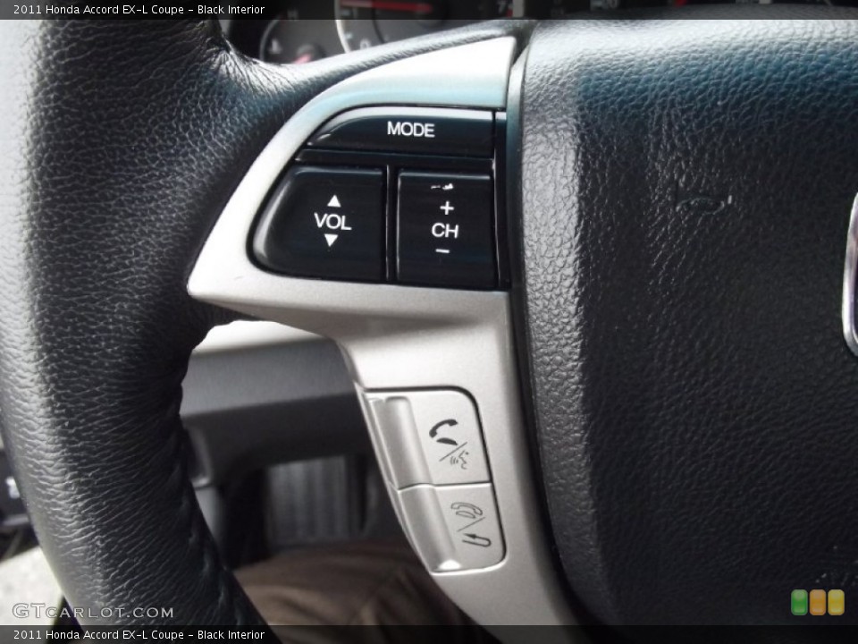 Black Interior Controls for the 2011 Honda Accord EX-L Coupe #99436633